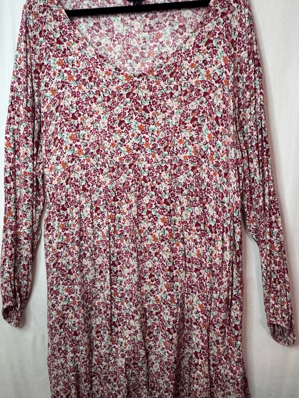 torrid Floral Mini Dress in Berry and Mint